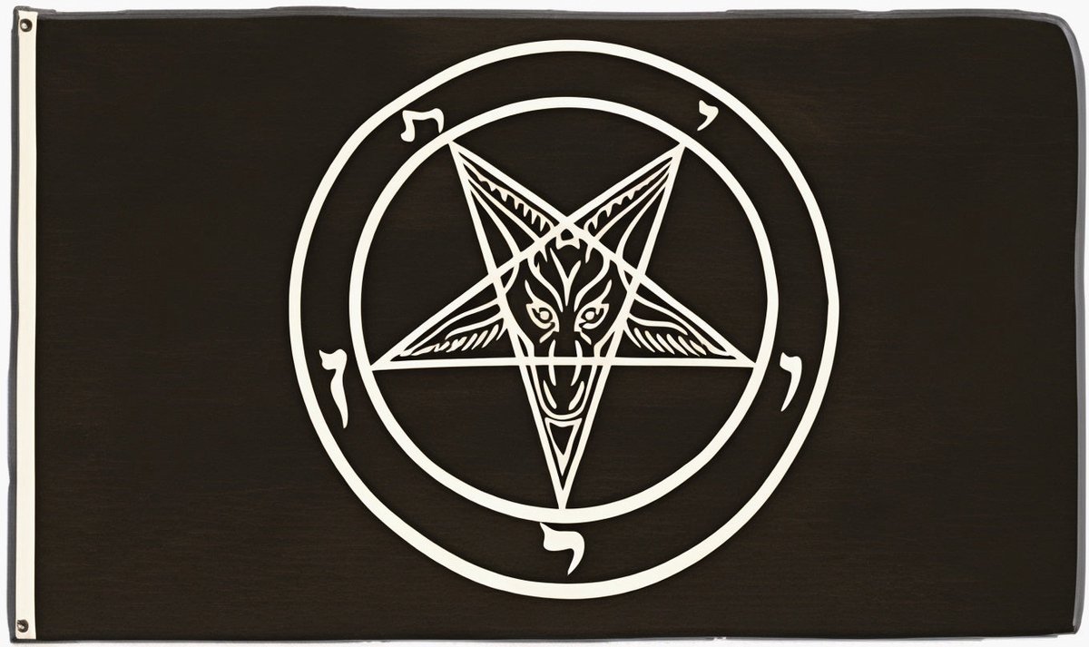 Vlag - Pentagram - 90x150cm