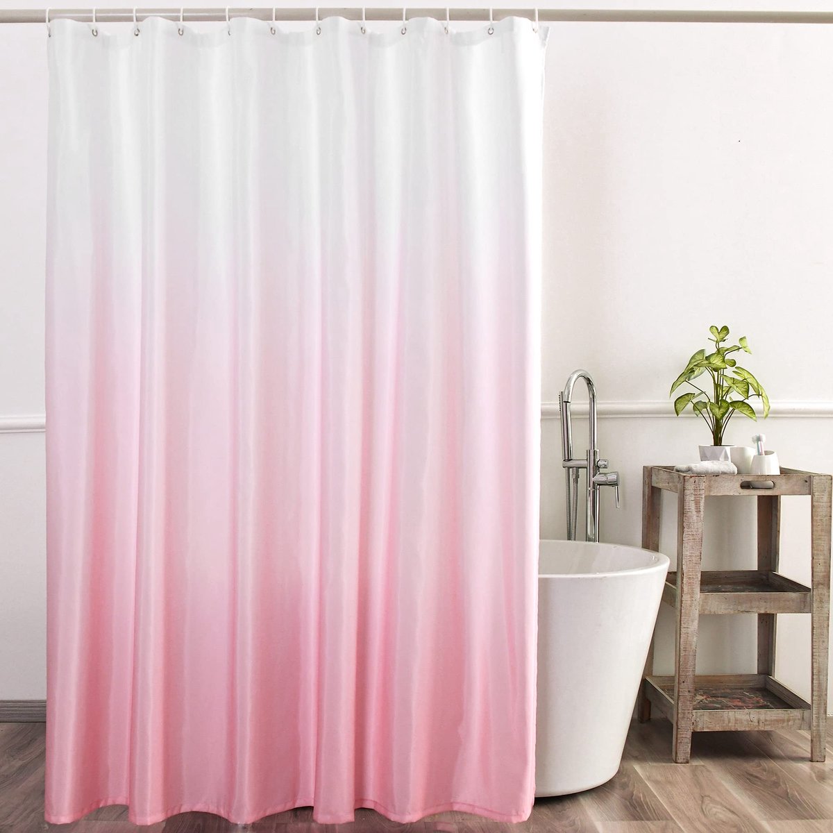 Omgoods - Ombre Douchegordijn 72 x 72 cm Waterdicht Polyester met Haken