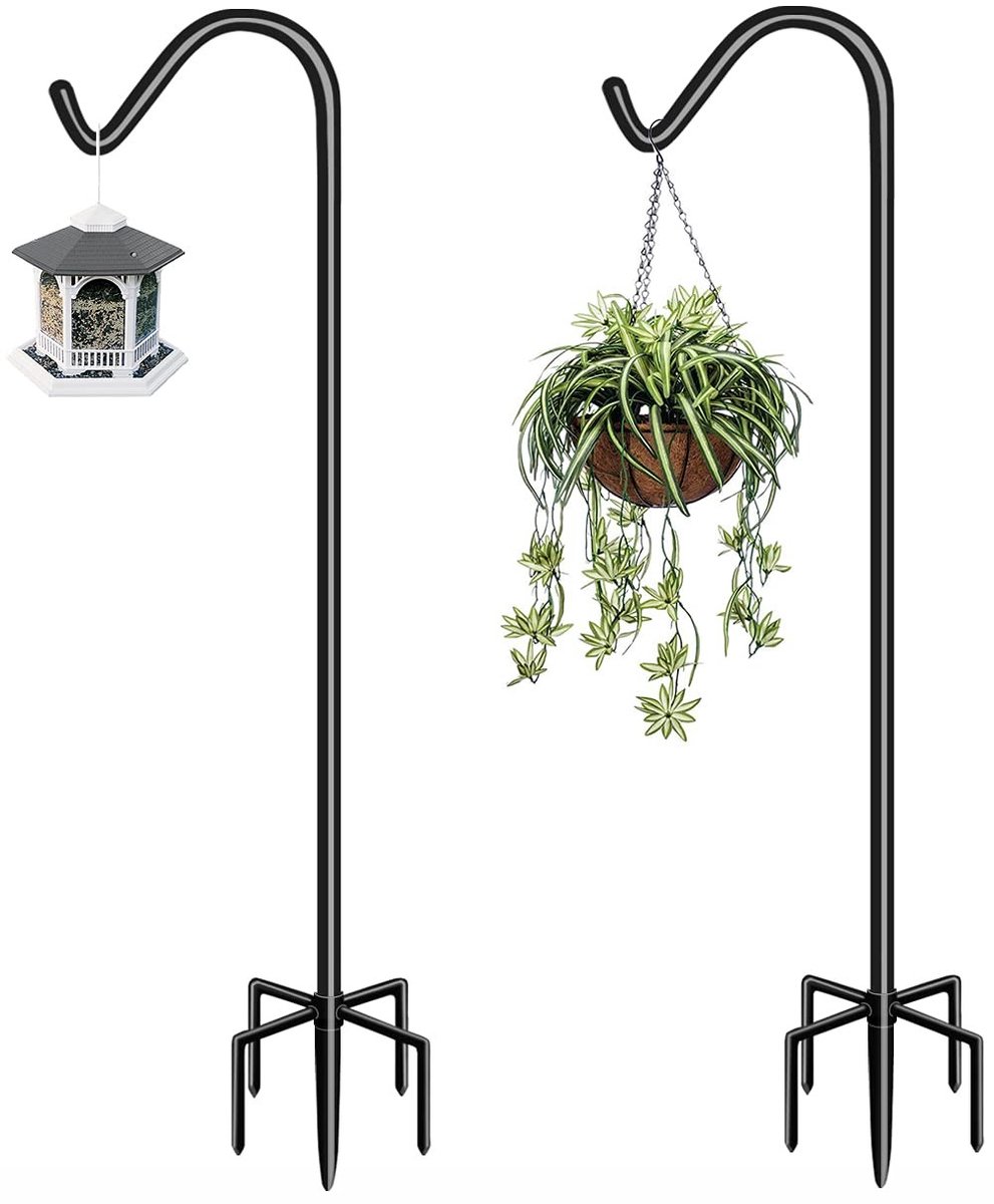 Omgoods - 76 Inch - Herdershaken met 5-vorken Basis - 2 Stuks