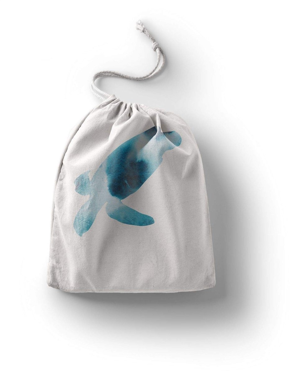 Omgoods - Herbruikbare Katoenen Tas met Trekkoord in Multicolor