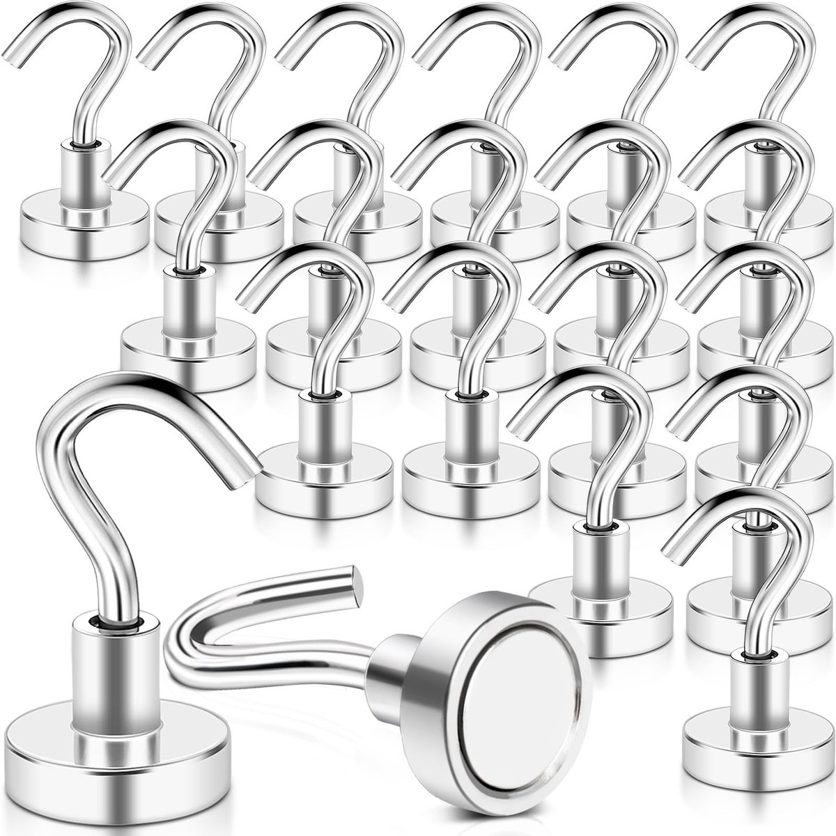 Omgoods - Set van 20 Sterke Neodymium Magneethaken