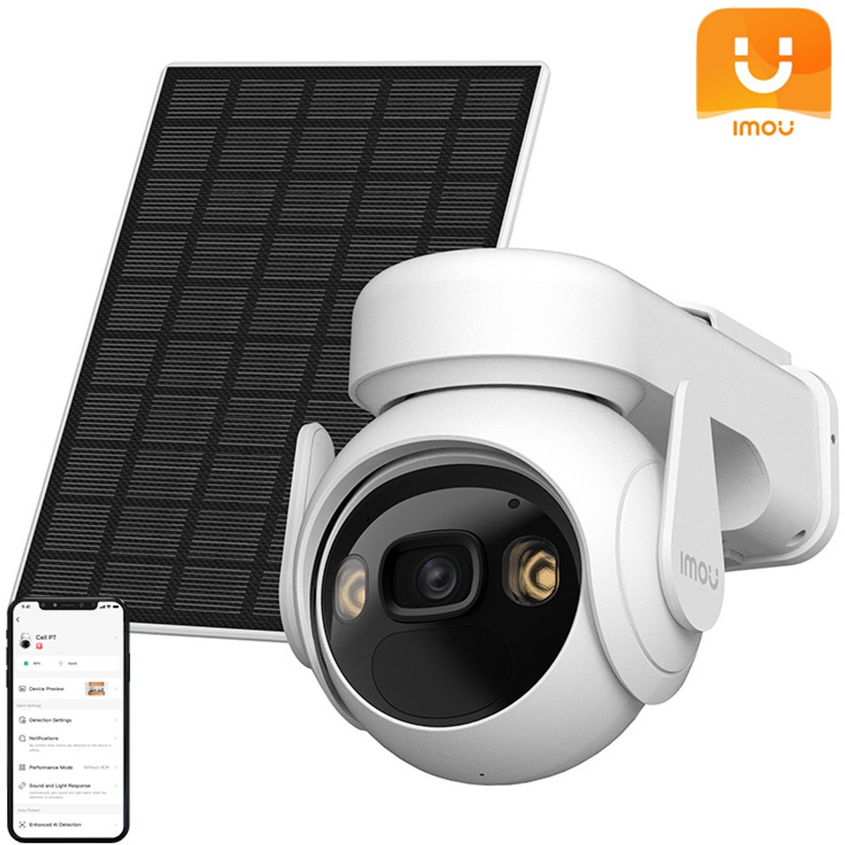 Imou Cell PT Lite with Solar Panel IP-camera Wit
