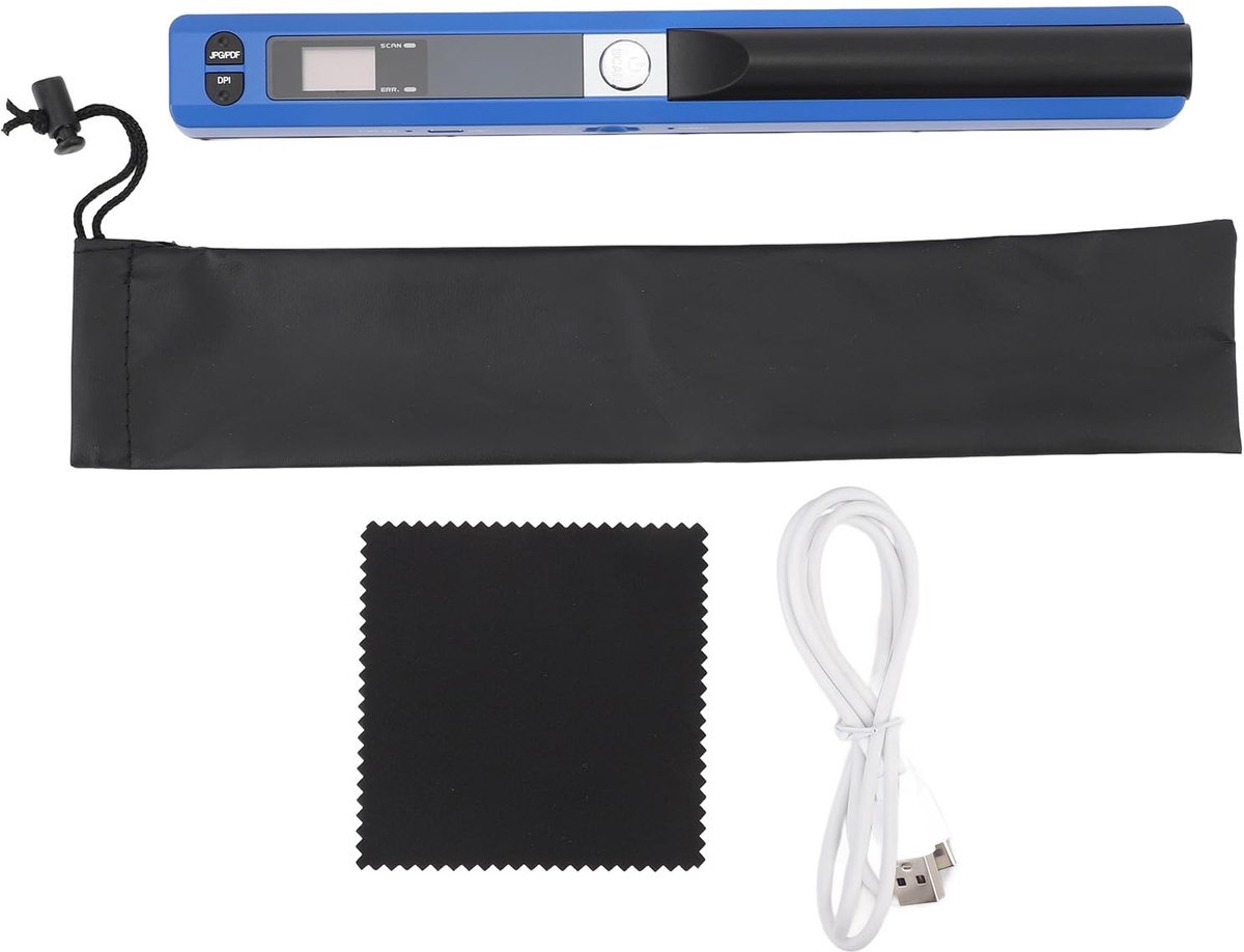 Omgoods- Documentscanner 900 DPI - Draagbare Scanner - Handscanner Draadloos - Mobiele Scanner - Scan JPG/PDF - Inclusief 16G SD-kaart