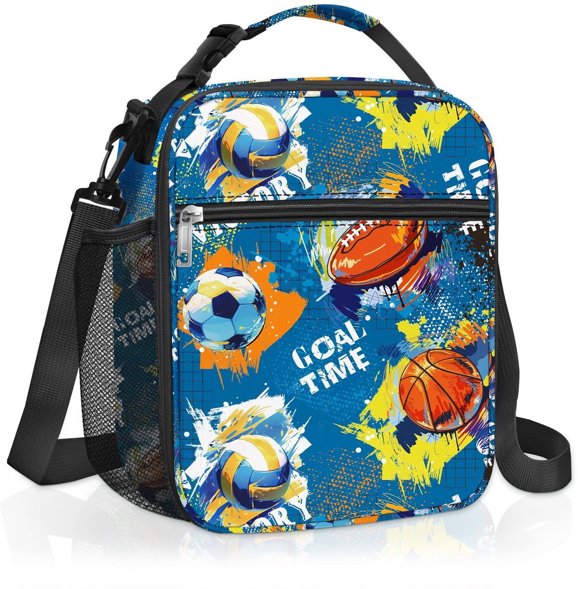 Omgoods - Grote Isolatie Lunch Bag voor Kinderen met Sportbal Design