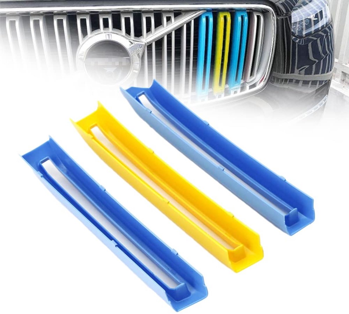 Omgoods - Radiator Grill Strip Insert voor en Volvo - Motorsport Accessoire - Geel