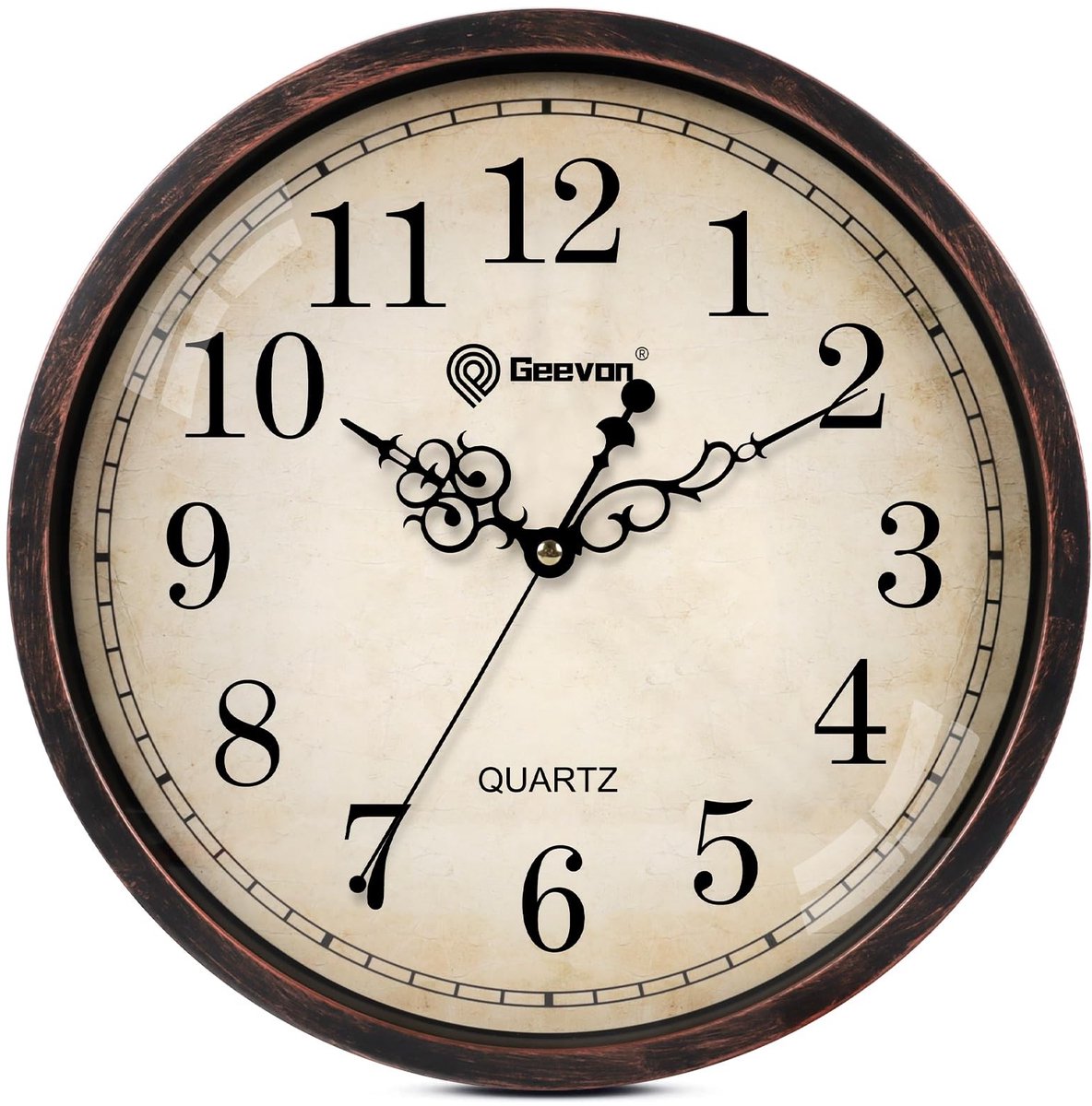 Omgoods - Vintage Wandklok 14 Inch - Stille Quartz Klok voor Diverse Ruimtes