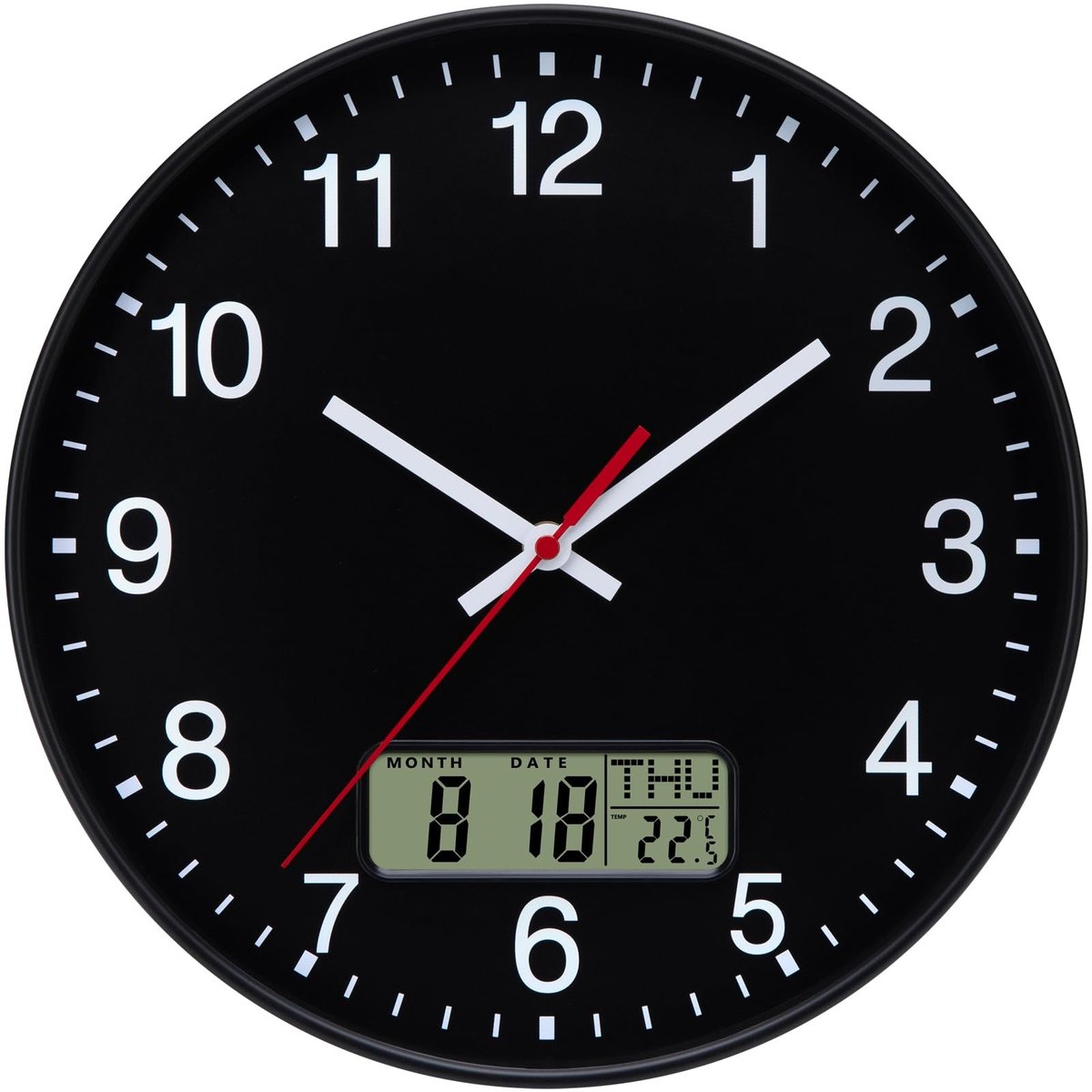 Omgoods - Wandklok met Temperatuur en Vochtigheid - 30 cm