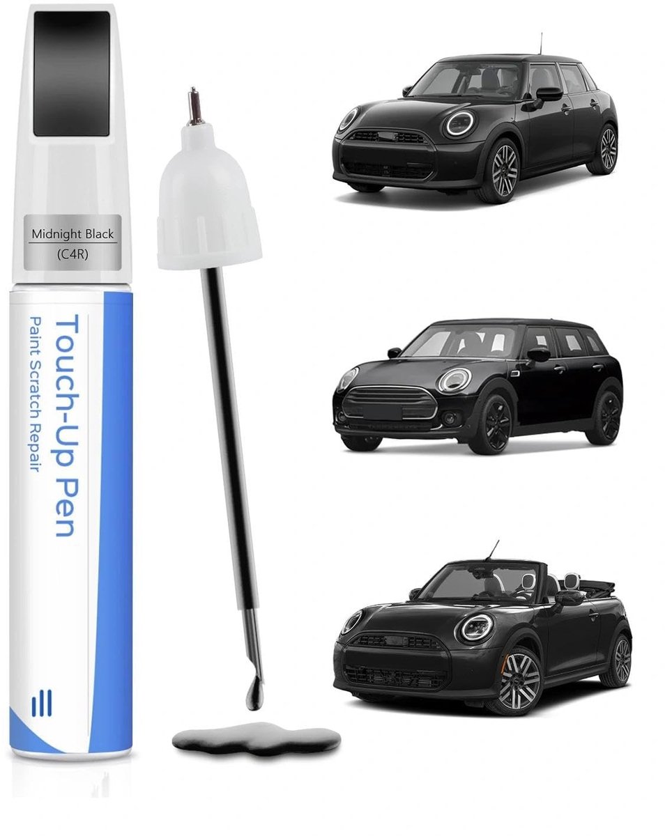 Omgoods - C4R Midnight Black Autolak Pen voor Mini