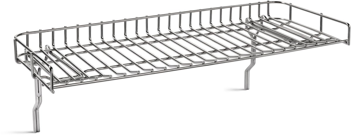 Omgoods- Warmhoudrek roestvrij staal - vergroot grilloppervlak - tweede temperatuurzone - eenvoudig te monteren - robuust - vaatwasmachinebestendig - Grillrooster