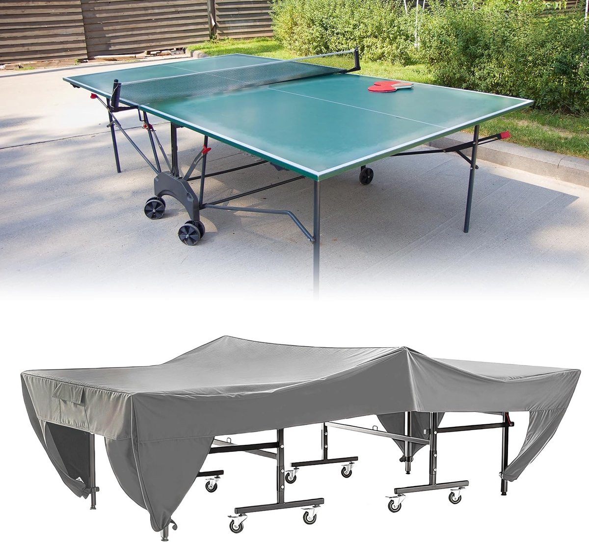 Omgoods - Tafeltennis Cover - Beschermhoes voor Tafeltennistafel 280 x 153 x 73 cm
