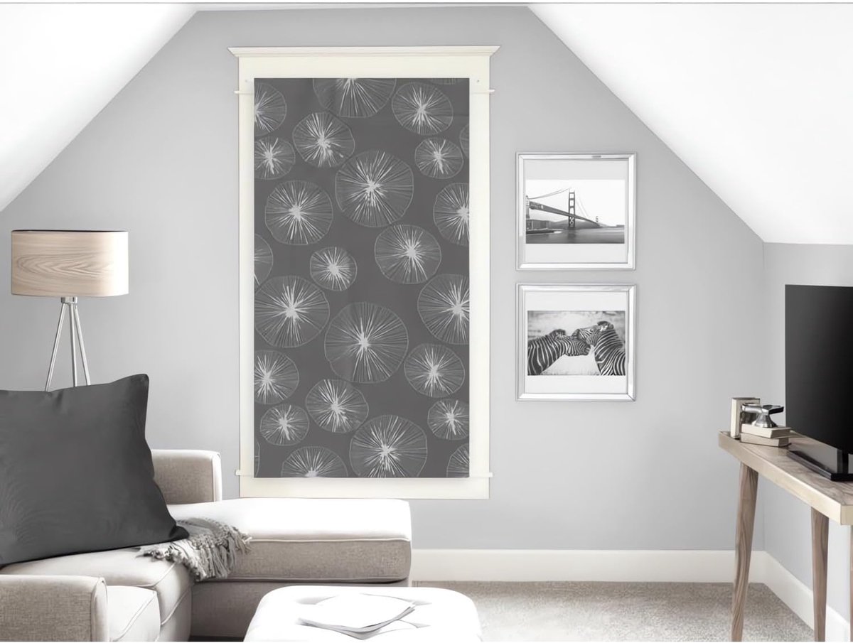 d'Ocre Lionel Gebroken Zonde, Zeil, Polyester, Grijs, 60 x 160 cm