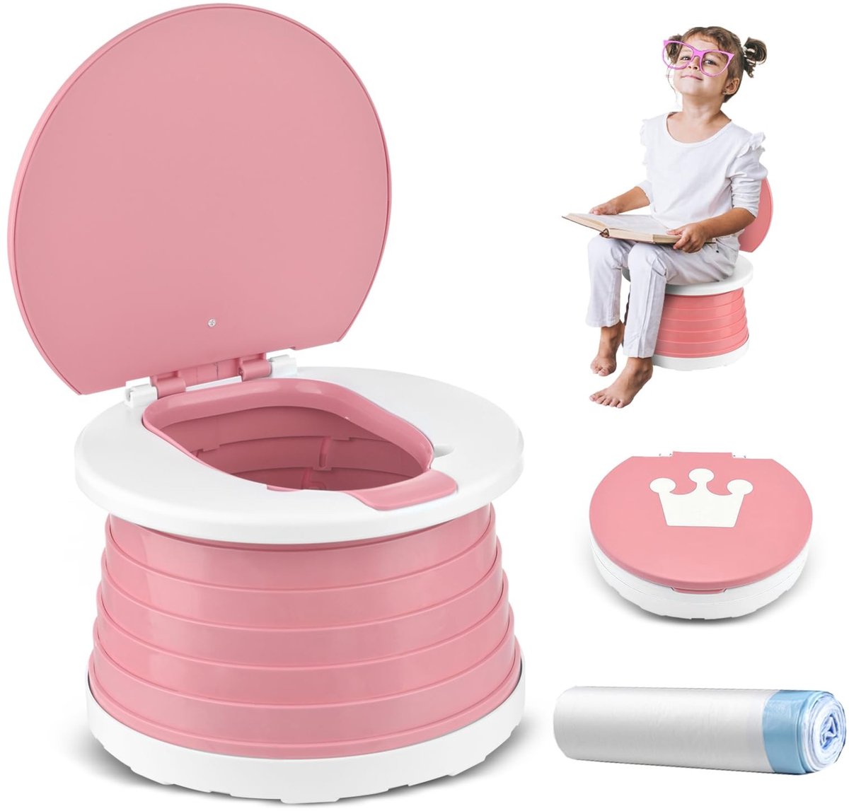 Omgoods - Baby Toilet Seat - Vouwbare Potty Training voor Jongens en Meisjes