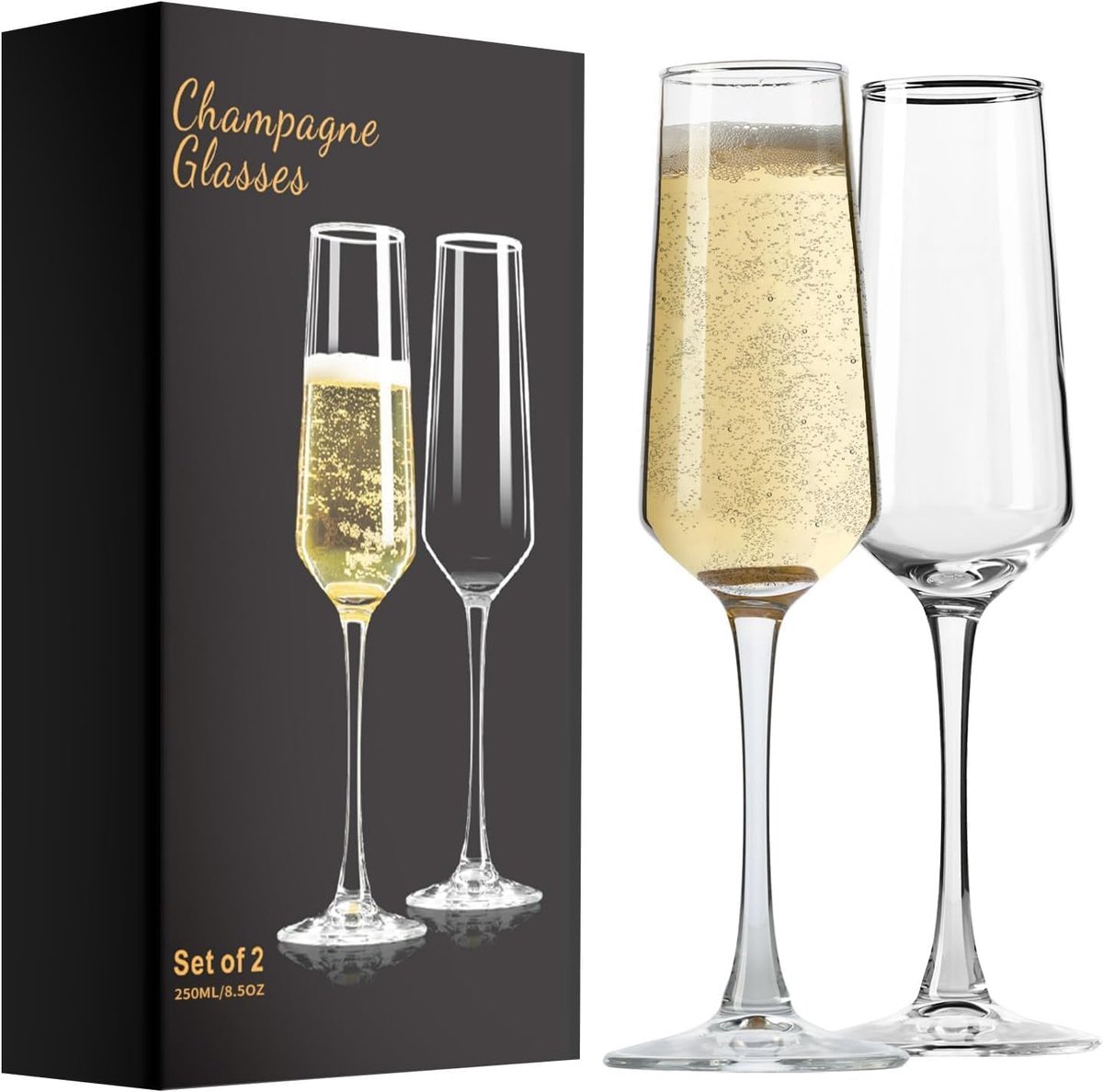 Champagne fluiten Set van 2