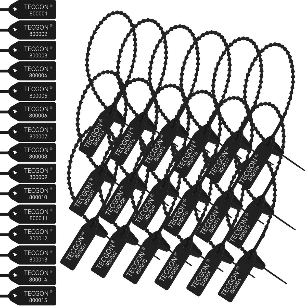 Omgoods - 1000 stuks Plastic Tamper Seals - Veiligheidslabels voor Brandblussers en Meer