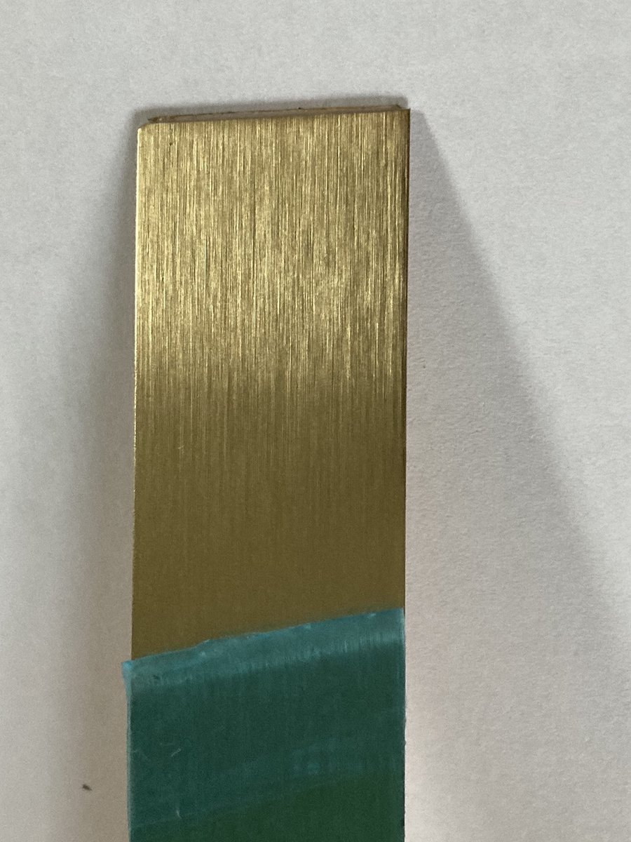 Omgoods - Zelfklevende Messing Platen - 2500x21x0,5mm