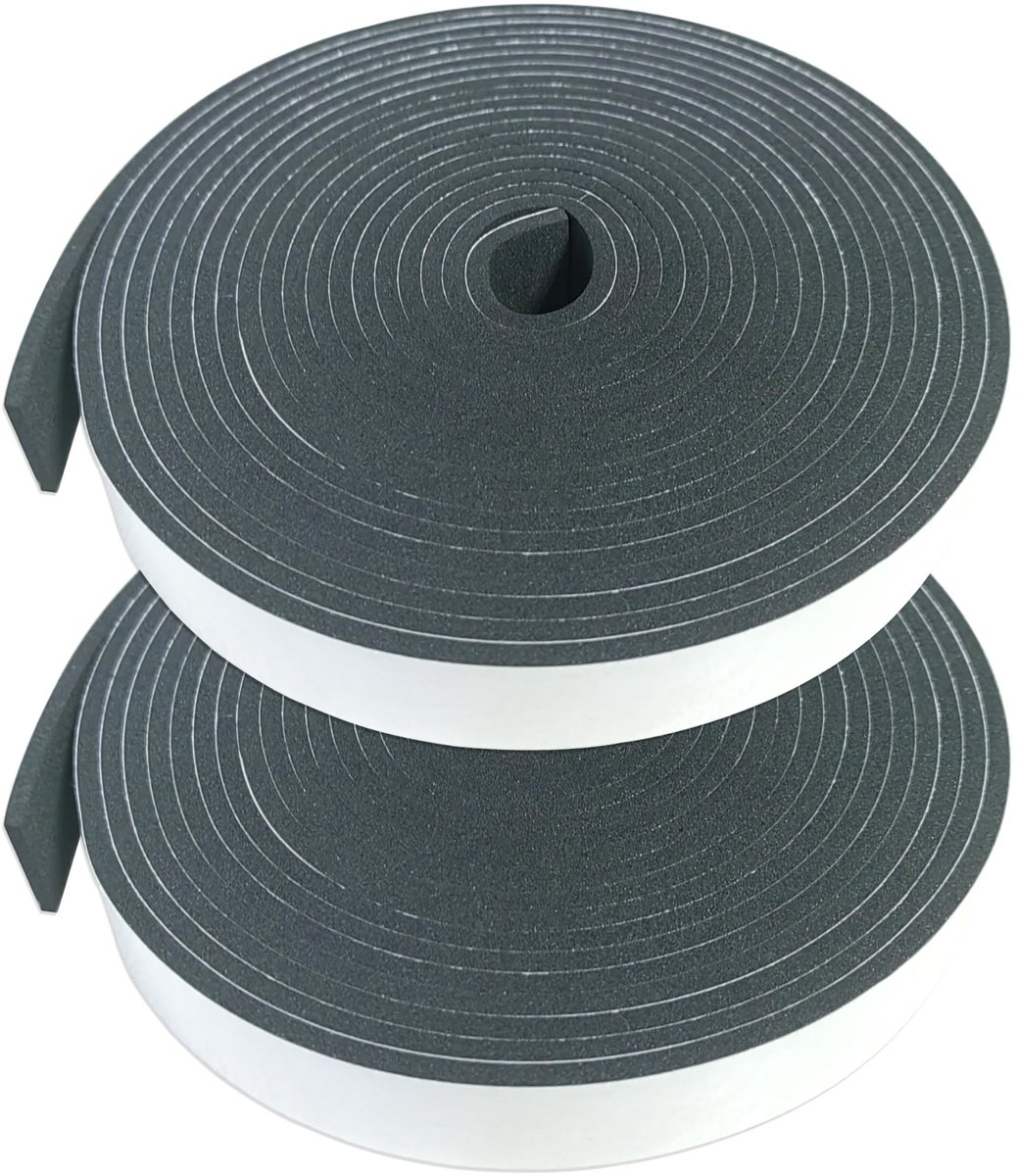 Omgoods - Zelfklevende Sealing Tape voor Deuren en Ramen - 2 Rollen Isolatie Foamstrip