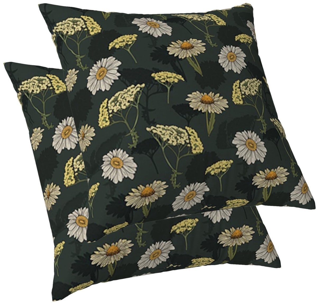 Omgoods - Set van 2 Bloemen Kussenhoezen 40 x 40 cm voor Sofa en Tuin