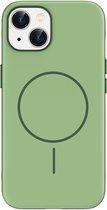 imoshion Hoesje - Geschikt voor iPhone 14 / 13 - Color Backcover met Thin geschikt voor MagSafe Ring - Donkergroen