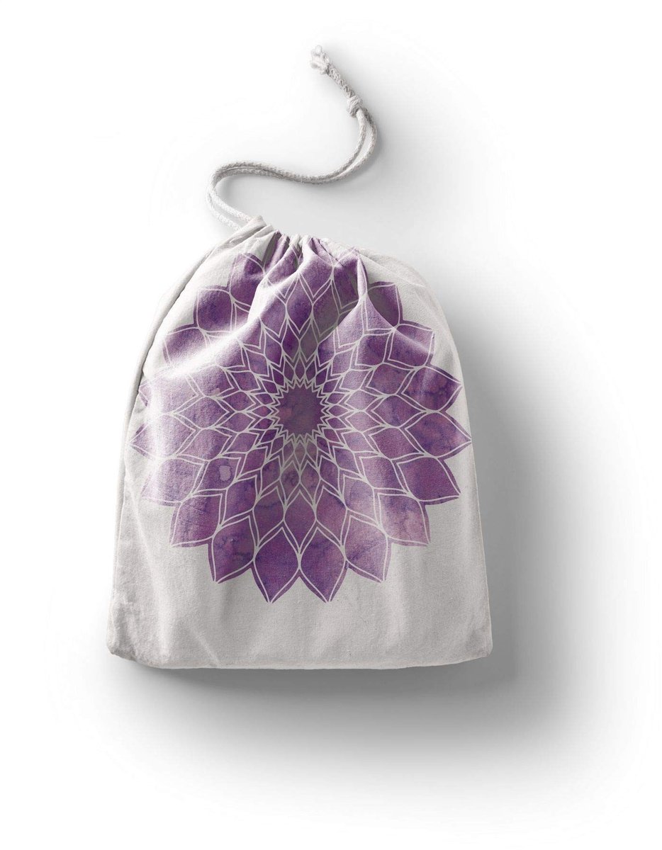 Omgoods - Herbruikbare Katoenen Tas Met Trekkoord Multicolour 40x50cm