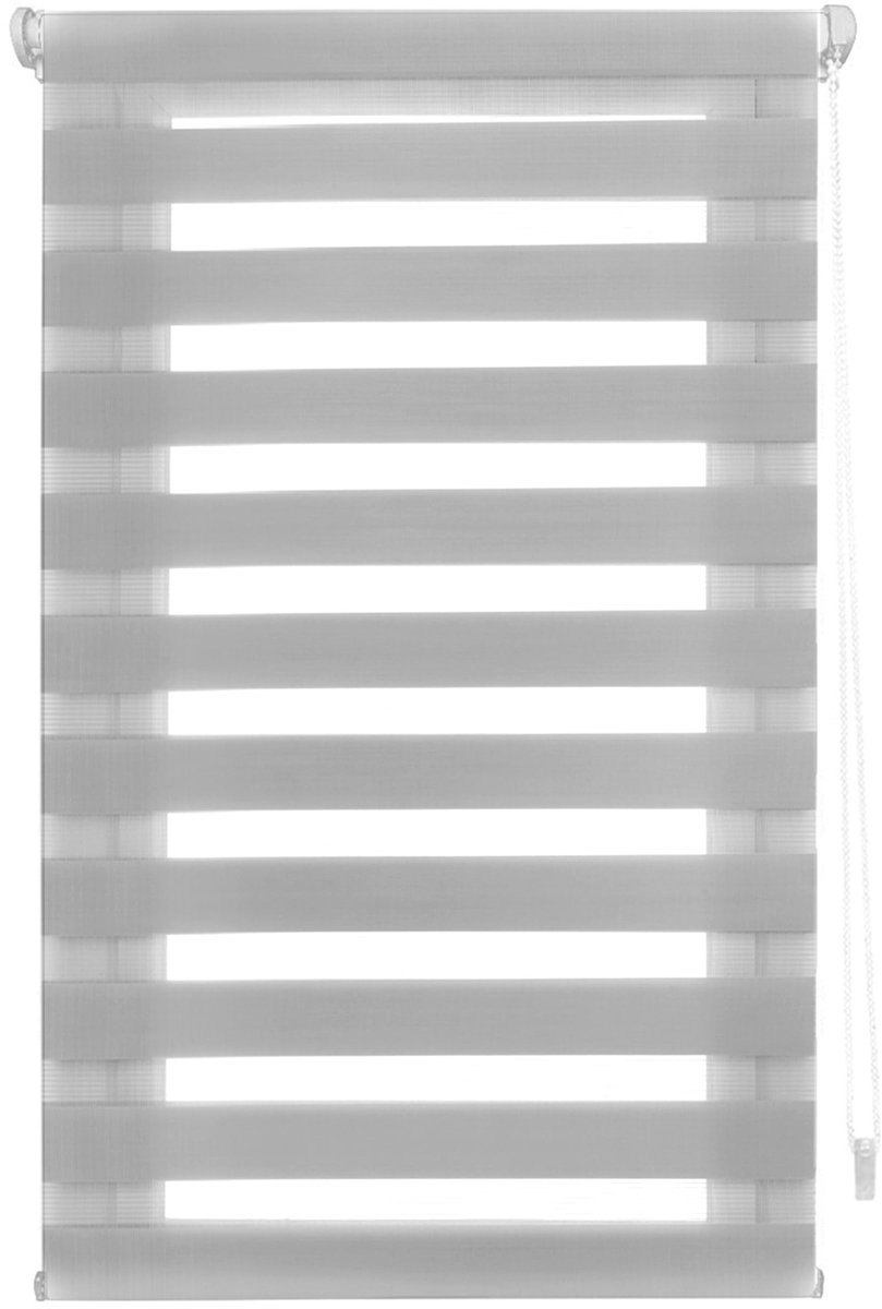 Omgoods - EasyFix Rolgordijn voor Dag en Nacht - Geen Gereedschap Vereist - 65 x 150 cm - Grijs