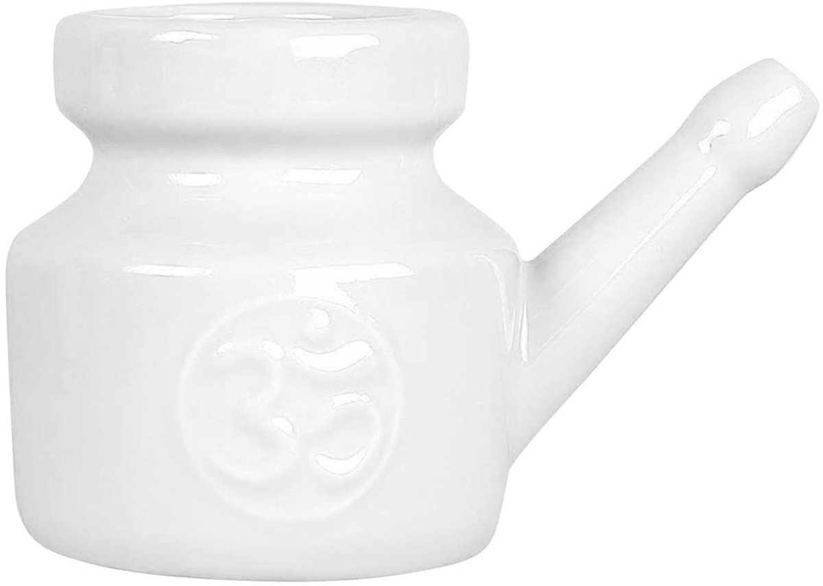 Omgoods - Keramische Neti Pot 350 ml - Voor Effectieve Neusreiniging