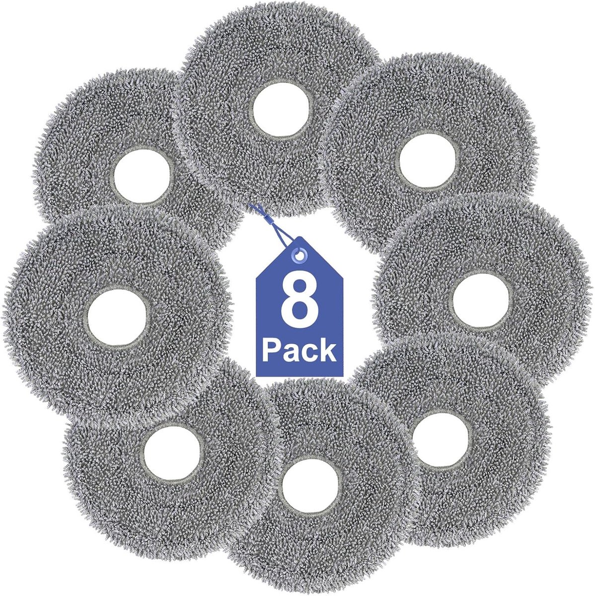 10R schoonmaakdoekjes voor Roborock QV 35A/QV35S, Qrevo S, Qrevo Pro, Saros 10R/Z70, Qrevo Edge/Curv/Master/Slim, Qrevo S5V robotstofzuiger, verbeterde microvezel, wasbaar en herbruikbaar