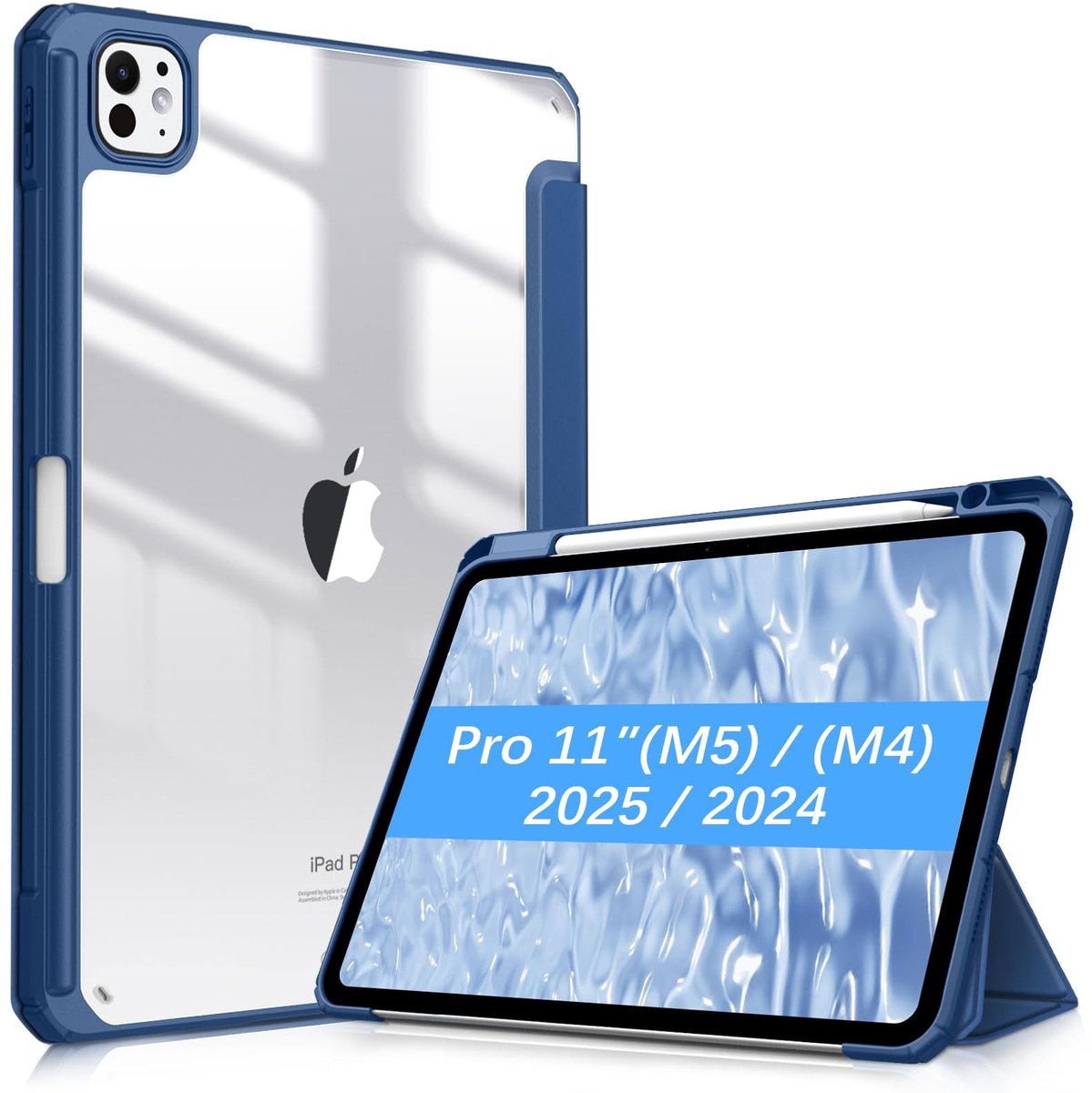 Omgoods - Hybrid Case voor iPad Pro 11 inch (2025/2024) - Shockproof Hoes met Transparante Achterkant