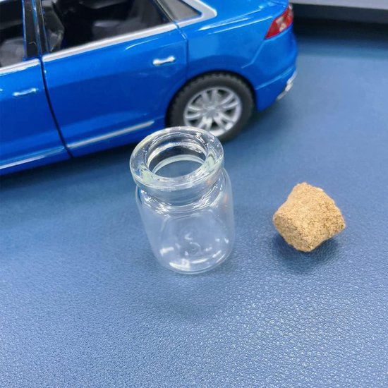 Flessen, Glazen Flesjes Met Kurk, Flessen Met Kurk Kleine, Terrarium Kleine, Geschikt voor Doe-Het-Zelf Decoratie — afbeelding 3