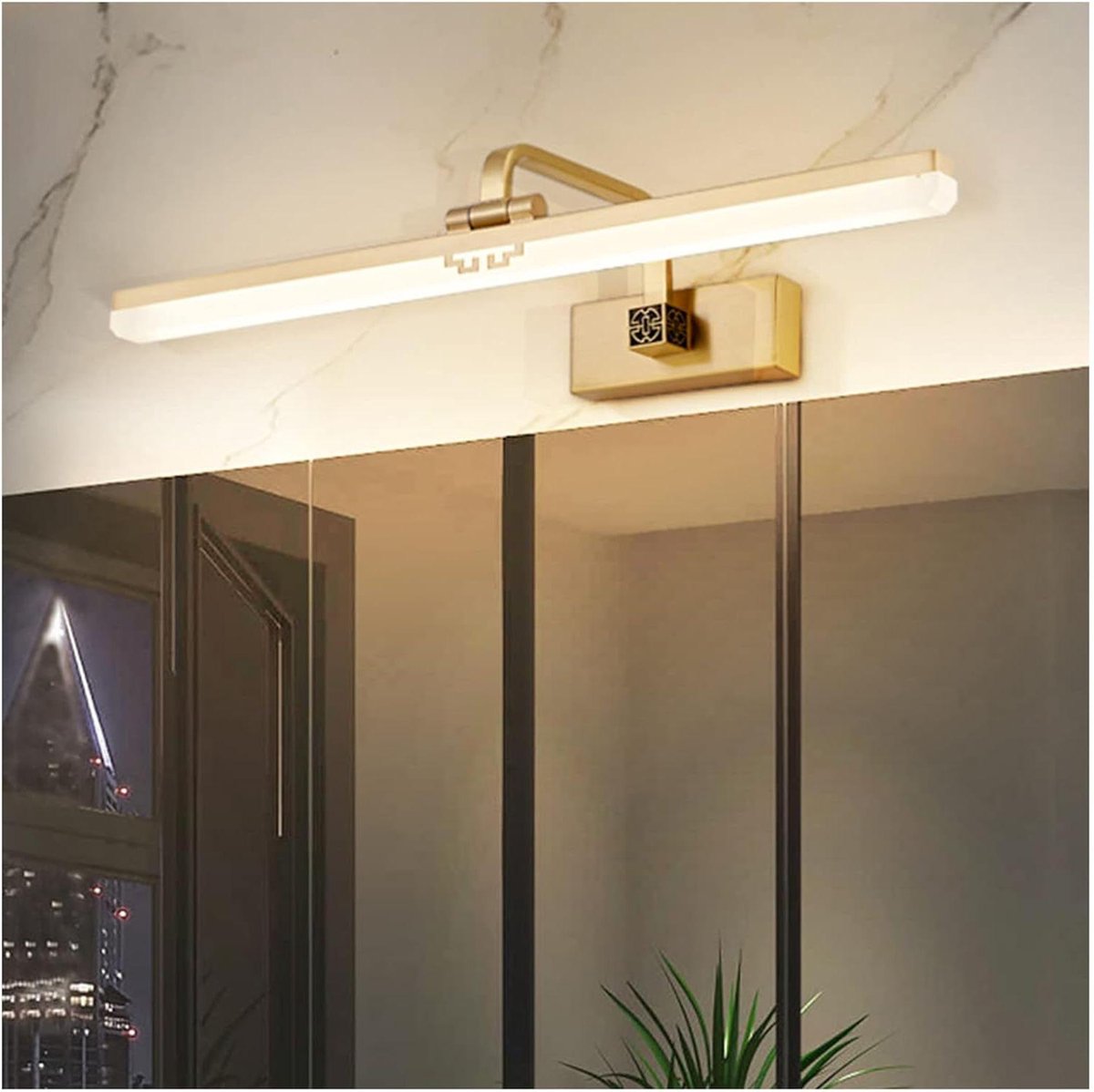 Spiegellamp LED - Badkamerlamp Kaptafel - Make-up aanbrengen - Waterdicht en spatwaterdicht - 53CM - Wit licht