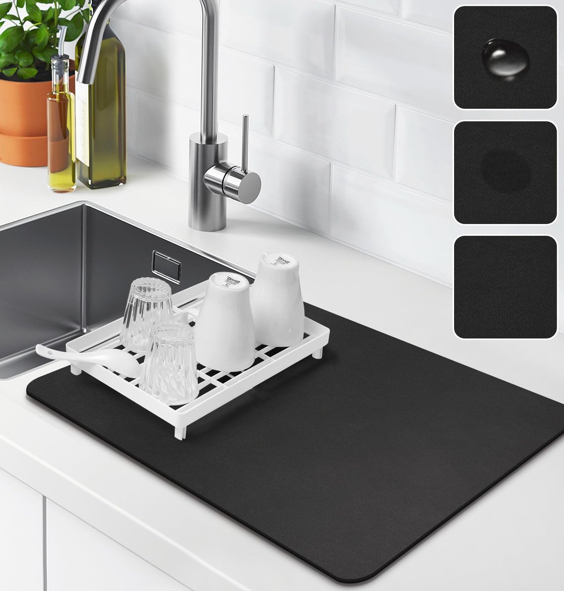 Omgoods - Microvezel Afwasmat voor Snelle Drogen - 71x44 cm