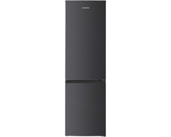 Heinner HCNF-HM293INVDGD Koel-vriescombinatie – 293 L – Total No Frost – Inverter Compressor – Energieklasse D – Instelbare Thermostaat – LED-verlichting – Antracietgrijs – 5 Jaar Garantie