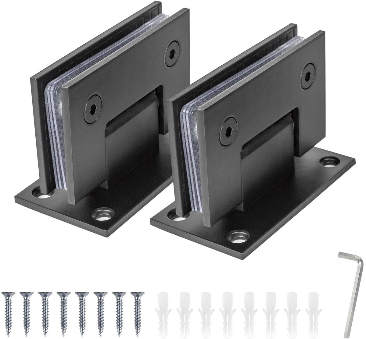 Omgoods - 2 Stuks Glasdeur Scharnier 90° - Voor Douchedeuren