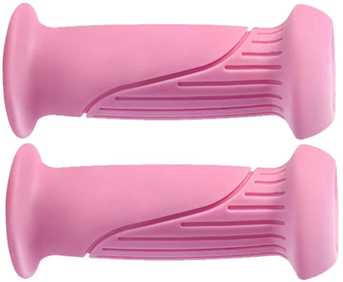 Rieba® Handvatten Kinderfiets 90mm - Fiets - Step - Binnen diameter 22mm - Kinderen - Rubber - Antislip - Roze