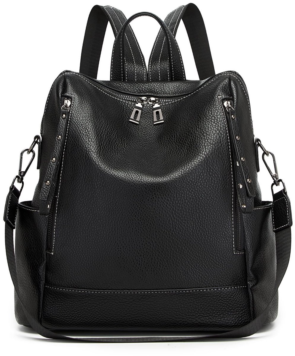 Omgoods - Vrouwen Rugzak - Klein Anti-Diefstal Casual Tas 2-in-1