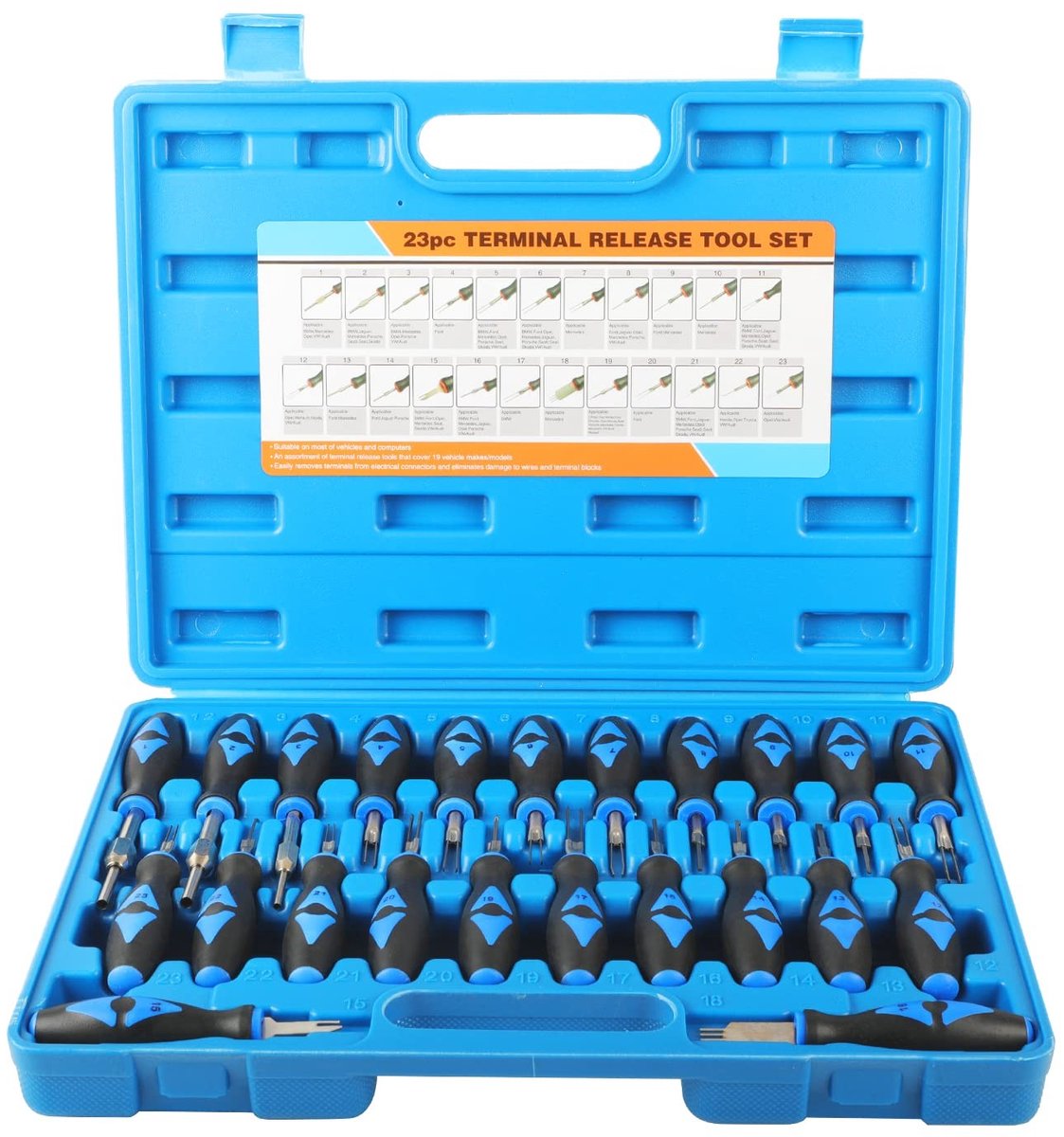 Omgoods - 23-delige Terminal Verwijder Tool Kit - Voor Universele Elektrische Verbindingen