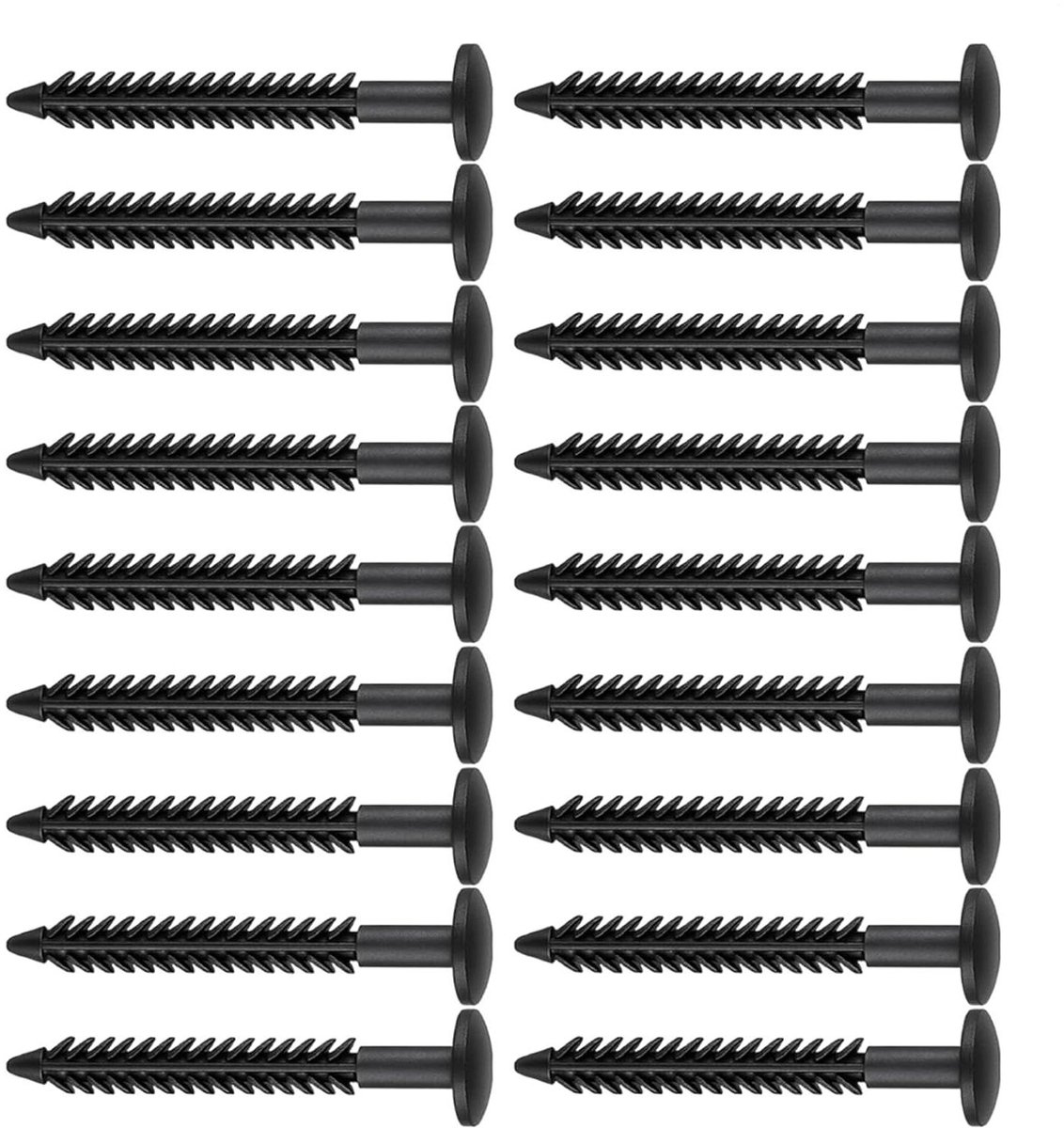 Raamborgpennen - Raamsluitingen Bevestiging - Rolluiken Beveiligen - Zwarte Optische Upgrade - 8 cm - Zwart