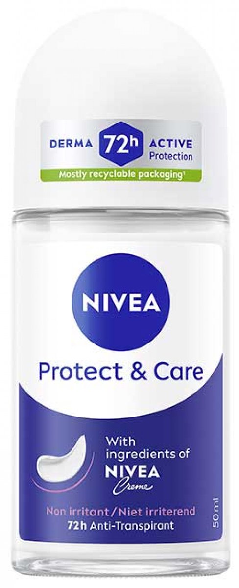 Nivea Protect & Care Anti-transpirant Deodorant 72H Roll-On 50 ml