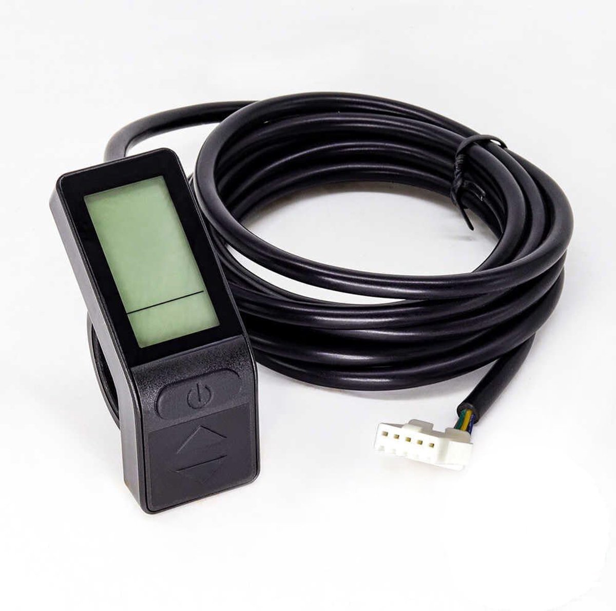 SnelShoppen - Display KT-LCD4, on-board computer, LCD display voor e-bike, elektrische fiets, 24V/36V/48V, multifunctioneel, batterijstatus, 5 onderst