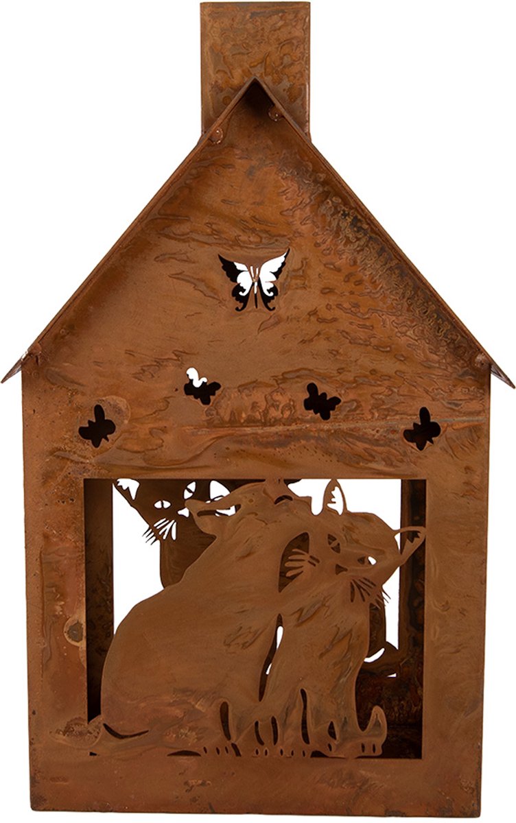 Clayre & Eef Decoratie Beeld 17x10x28 cm Bruin Metaal