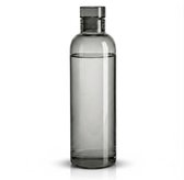 Glazen Drinkfles Met Glazen Dop 500 ML - Waterfles Glas - Duurzaam - Lekvrij - Smoked Black