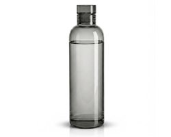 Glazen Drinkfles Met Glazen Dop 500 ML - Waterfles Glas - Duurzaam - Lekvrij - Smoked Black