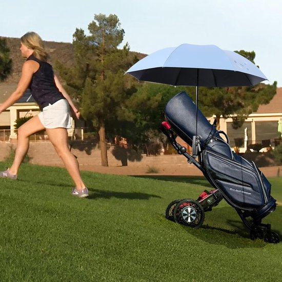Golf Parapluhouder - Parapluhouder Golfkar - Bescherming tegen Weer - Dubbele Vergrendeling - 23.9 cm - Zwart — afbeelding 2