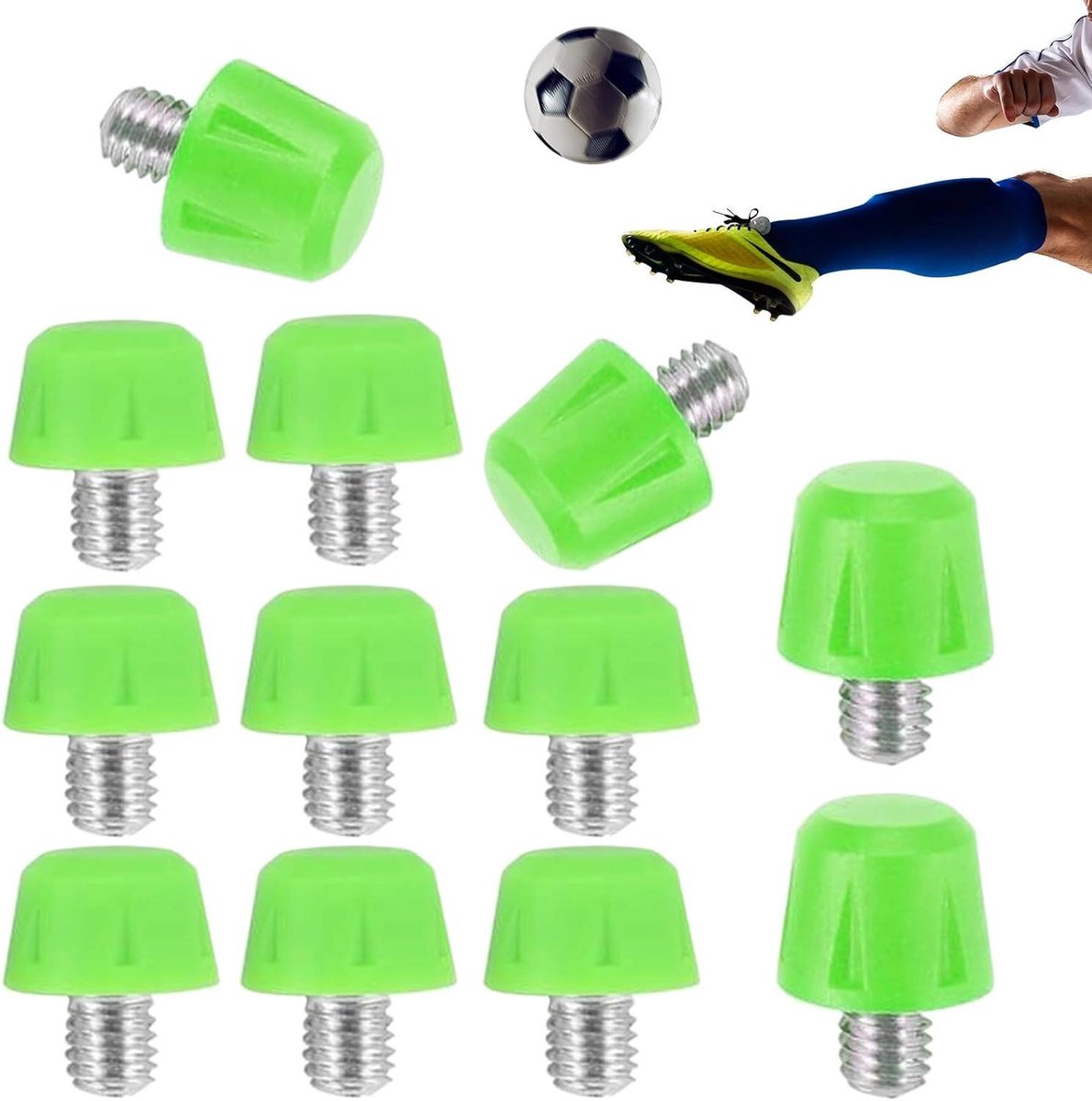 Voetbal Schoennoppen - Reserve noppen set - Verbeteren grip - Slijtvast composietmateriaal - 8mm en 11mm - Groen