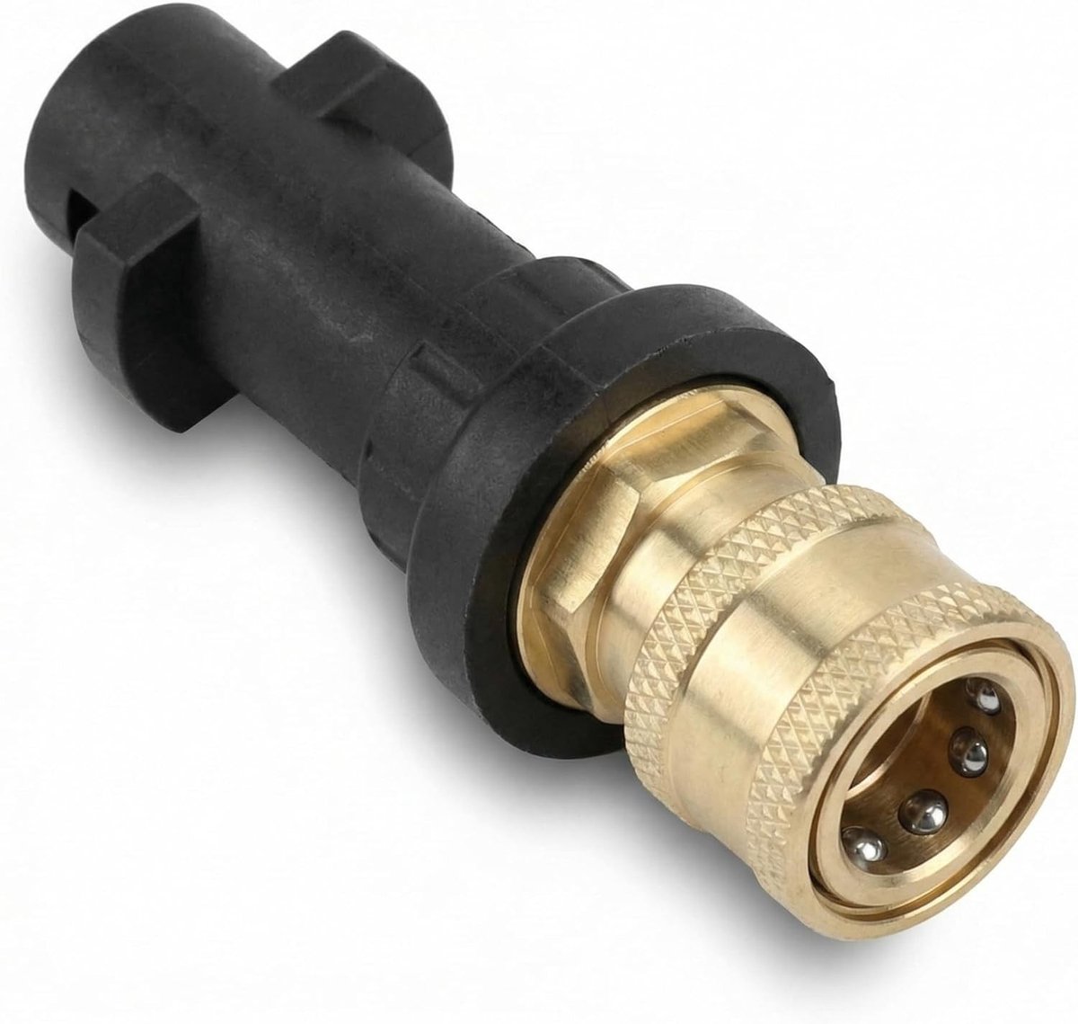 Hoge Druk Reiniger Adapter, 1/4" Messing Snelle Koppeling, Geschikt voor Kärcher K Series K2 K3 K4 K5 K6 K7, Voor Effectieve Reiniging en Accessoires