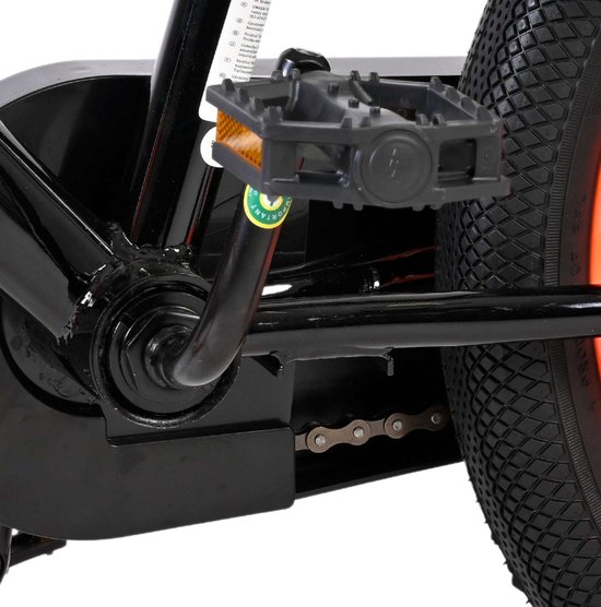 Volare Strike Kinderfiets - Jongens - 16 inch - Oranje - Twee Handremmen van Volare — afbeelding 5