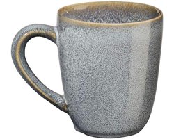 Koffiemok Set - Cappuccino Koppen - Genieten van Koffie - Voordeelset 2 stuks - 025 liter - Denim Blauw