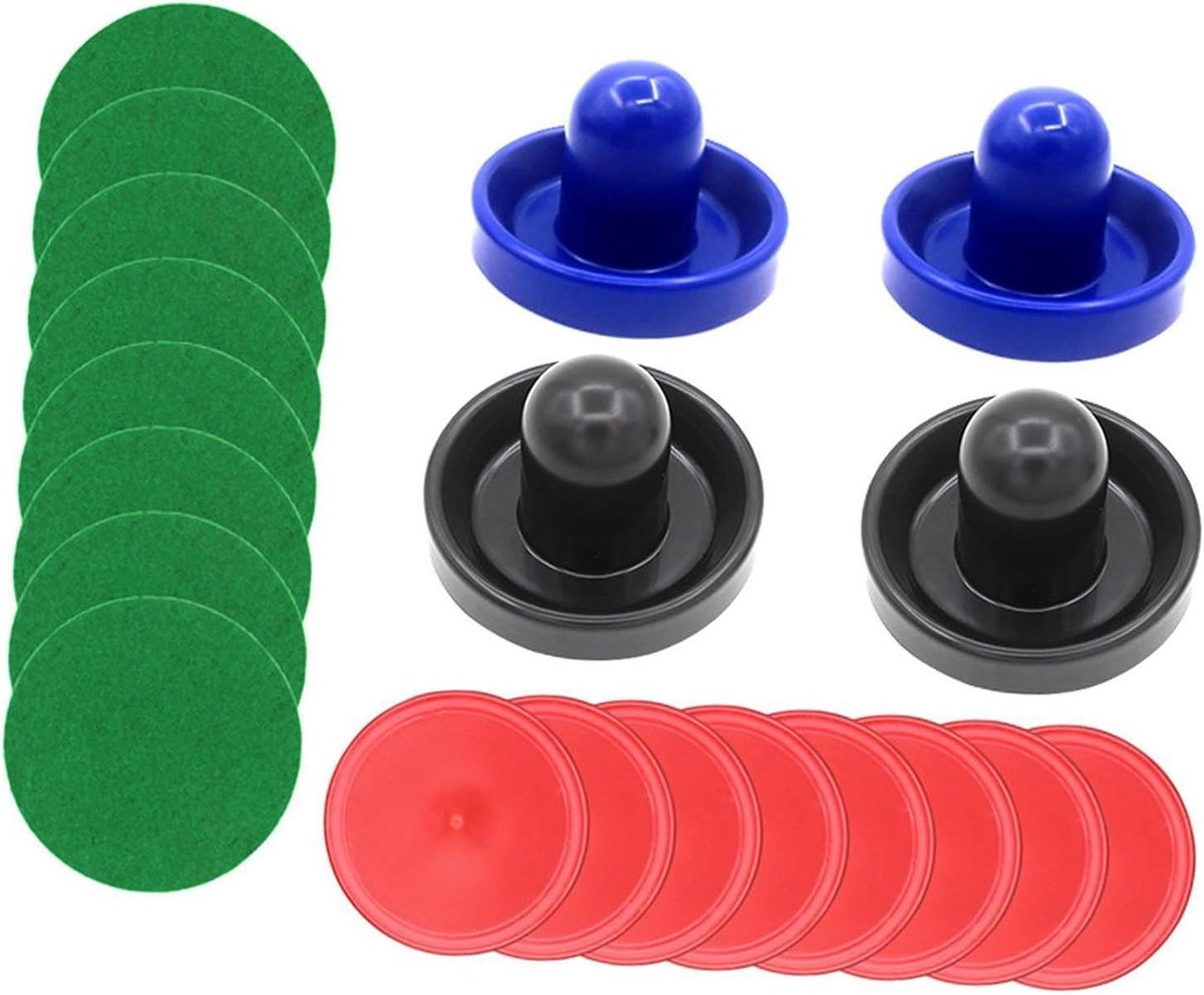Airhockey Set - Pushers en Pucks - Indoor Spelplezier - Duurzaam PP Materiaal - 9.6 cm - Stijl B