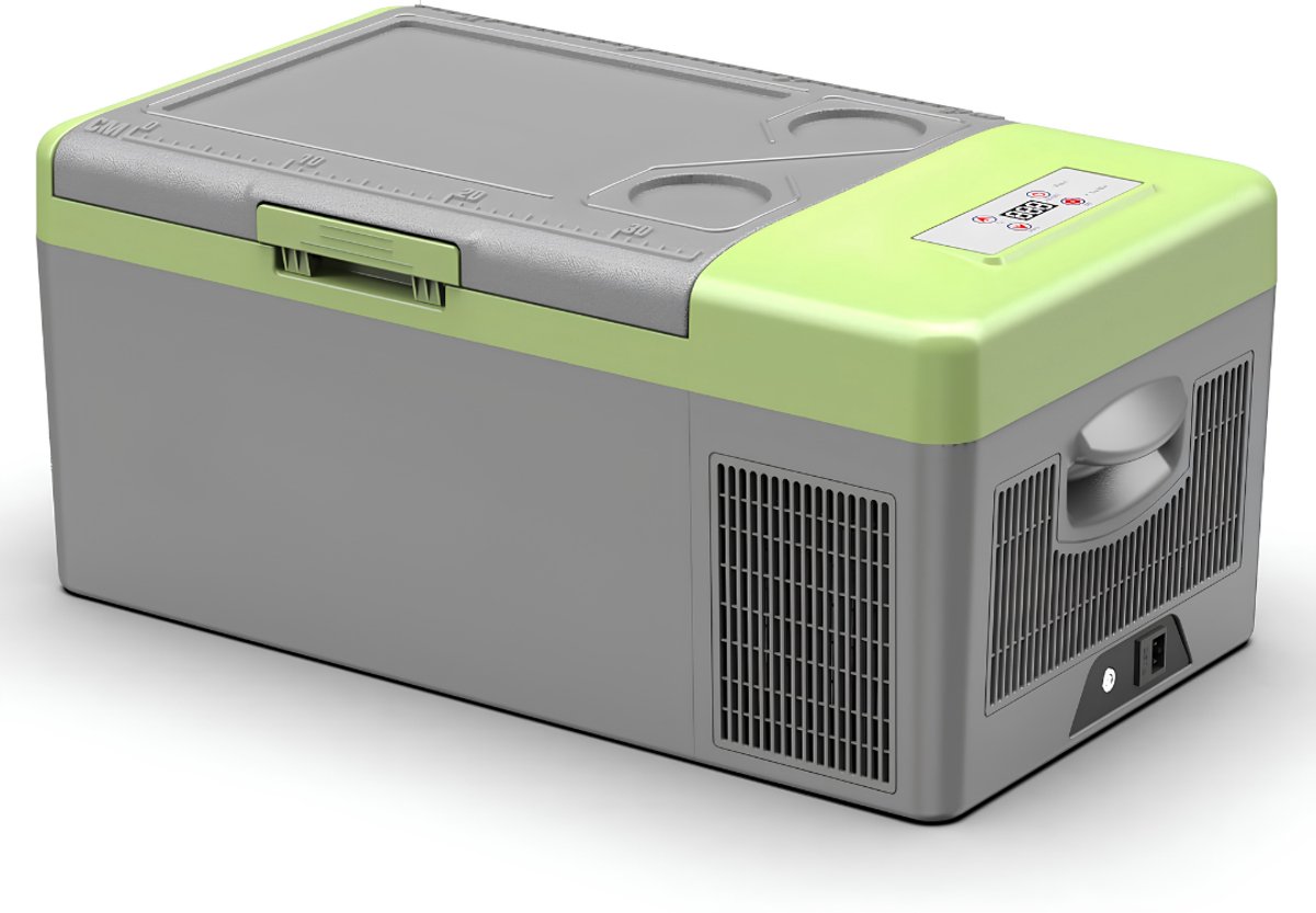 Lìon® Koelbox - 15L - Compressor Koelbox - Auto Koelkast - Grijs - 32cm x 60cm x 26cm