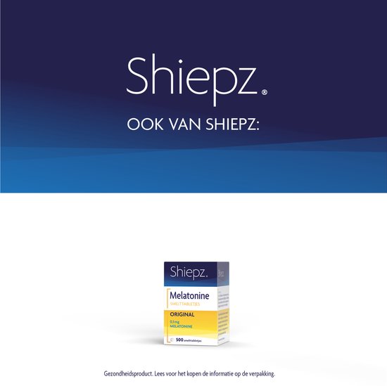 Doos Shiepz Melatonine SMLTtabletjes ORIGINAL met 500 tabletten.
