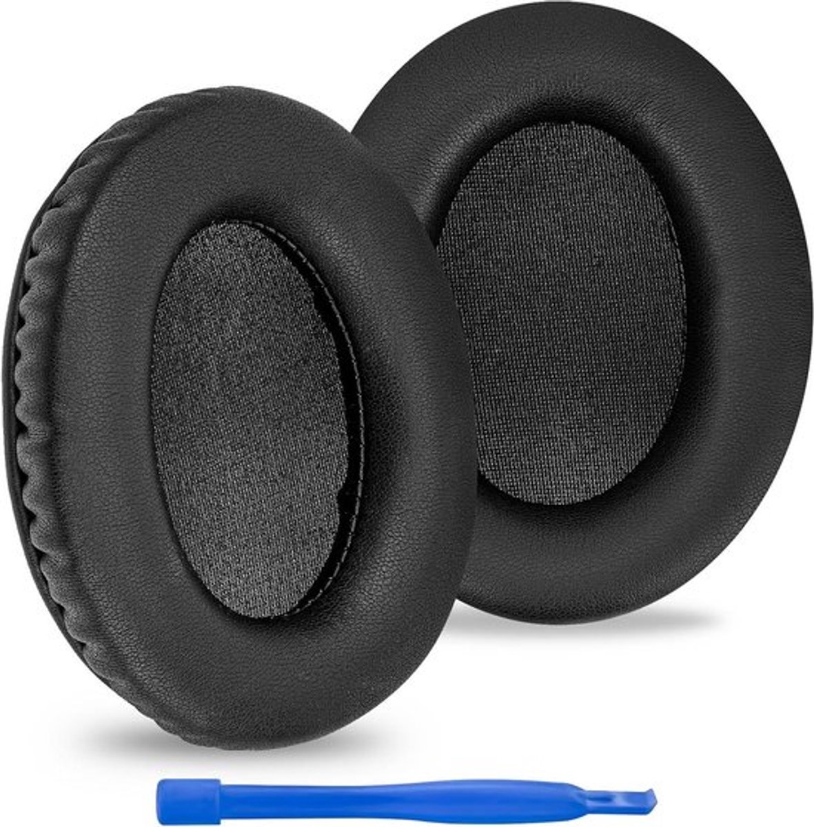Vervangende oorkussens - HyperX Cloud II - Compatibel voor HyperX headsets - Zwart eiwit leer - Cloud III - Oorkussens vervanging - Compitabel met Cloud Mix - Kleur: zwart - HyperX Alpha - Flight - Stinger 2
